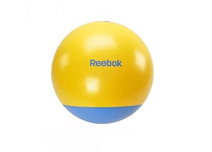 Гимнастический мяч двухцветный Reebok 75 (голубой/желтый)